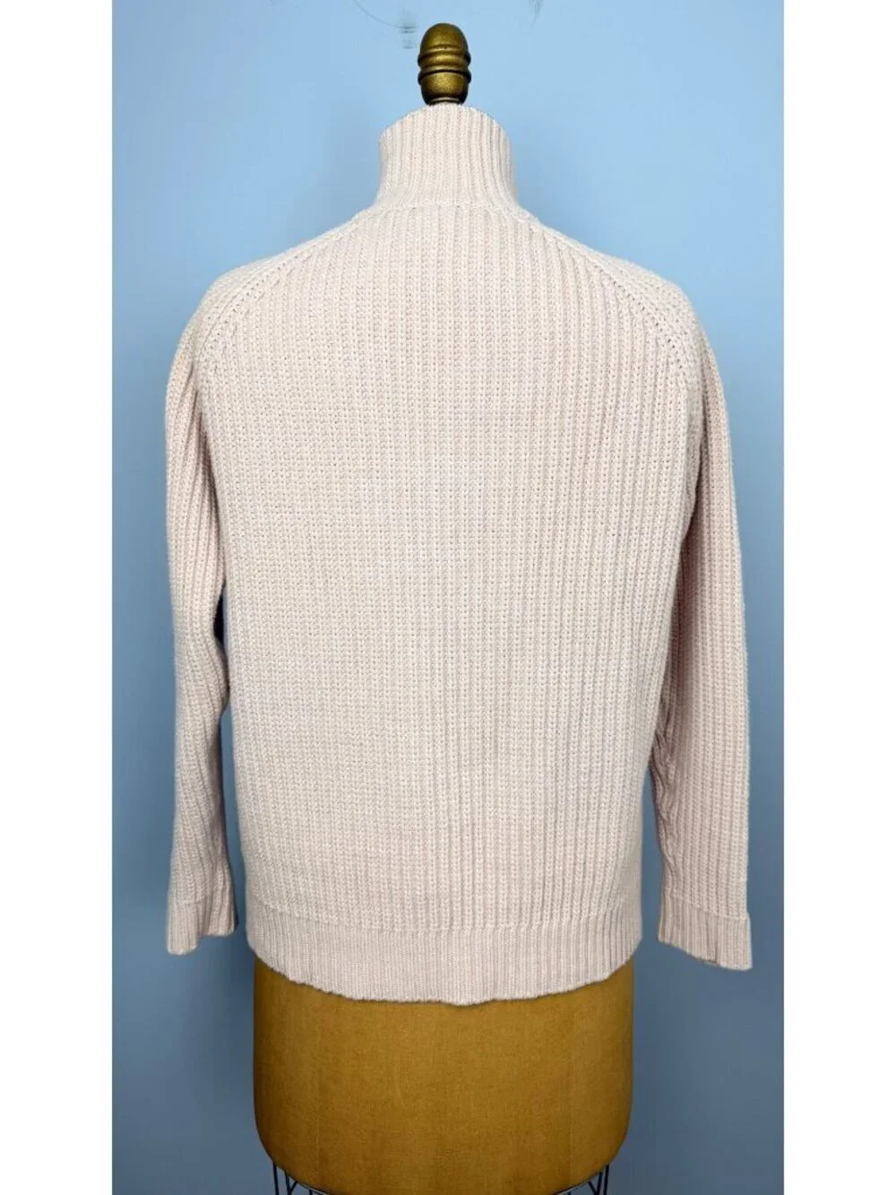 Lululemon Bring The Cozy Turtleneck Sweater Size 10 Pink Cable Knit Cotton Blend